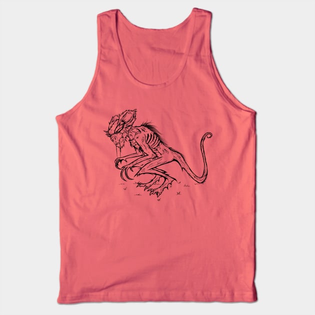 chupacabra Tank Top by Jordan Oliver Art